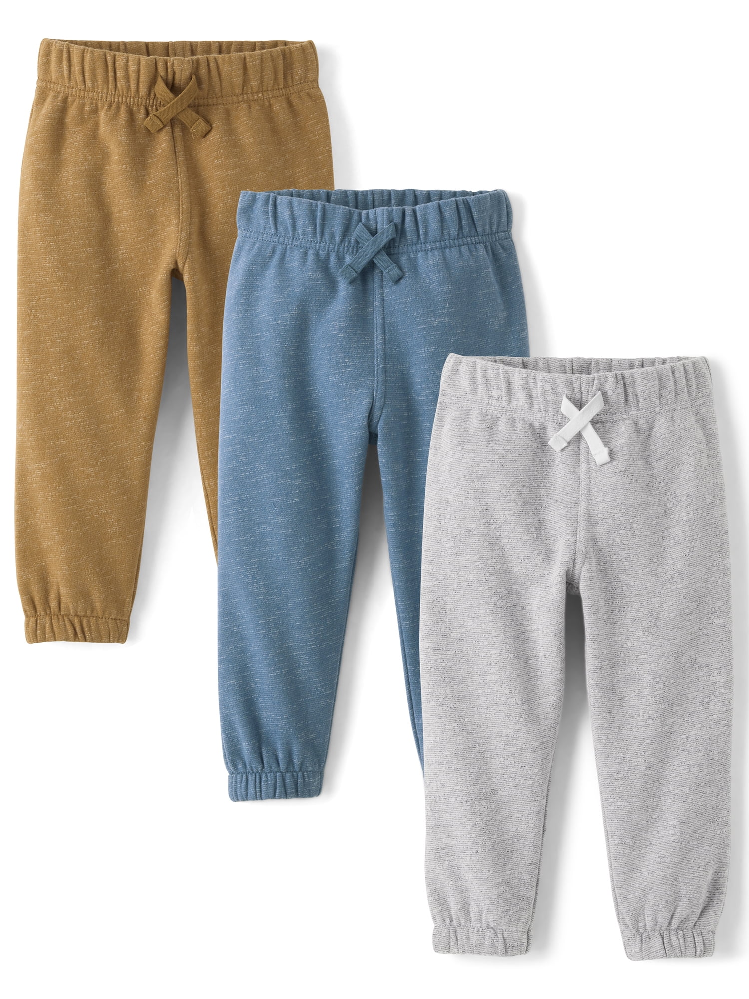 The Children's Place Baby And Toddler Boys Active Fleece Jogger Pants, 3-Pack, Sizes 6M-5T