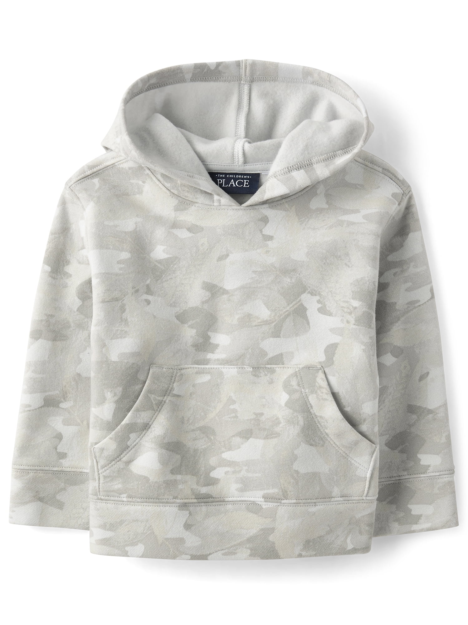 The Children's Place Baby And Toddler Boys Active Long Sleeve Camo Premium Fleece Hoodie, Sizes 6M-5T