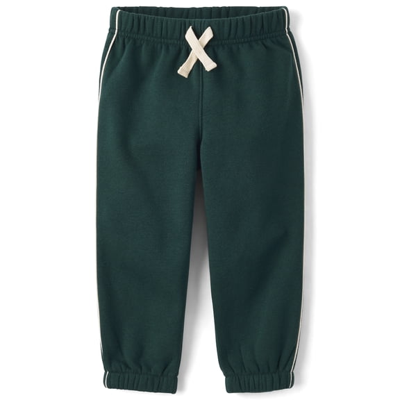 The Children's Place Baby And Toddler Boys Active Side Stripe Premium Fleece Jogger Pants, Sizes 6M-5T