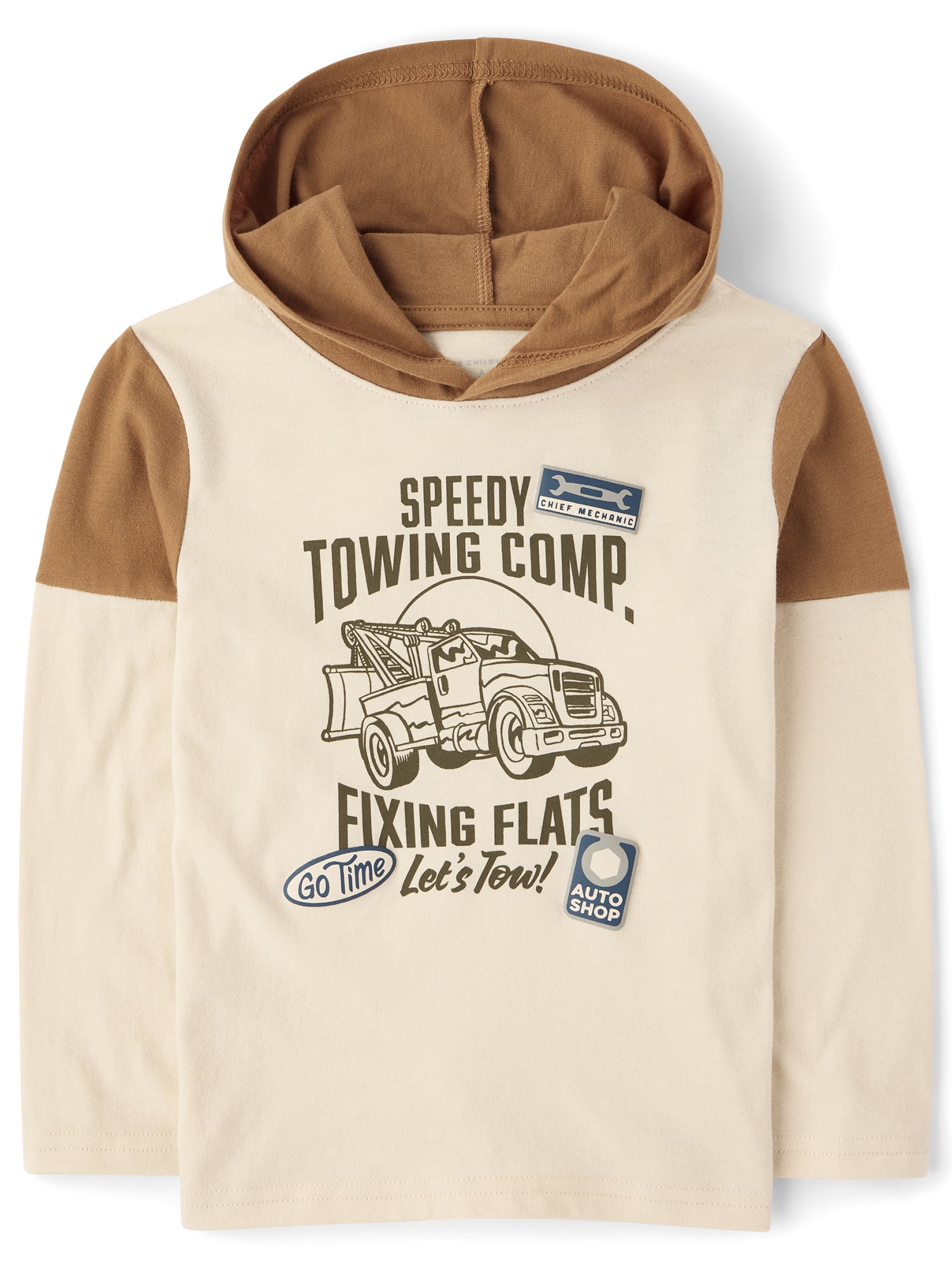The Children's Place Baby And Toddler Boys Long Sleeve Graphic Layered Top, Sizes 6M-5T