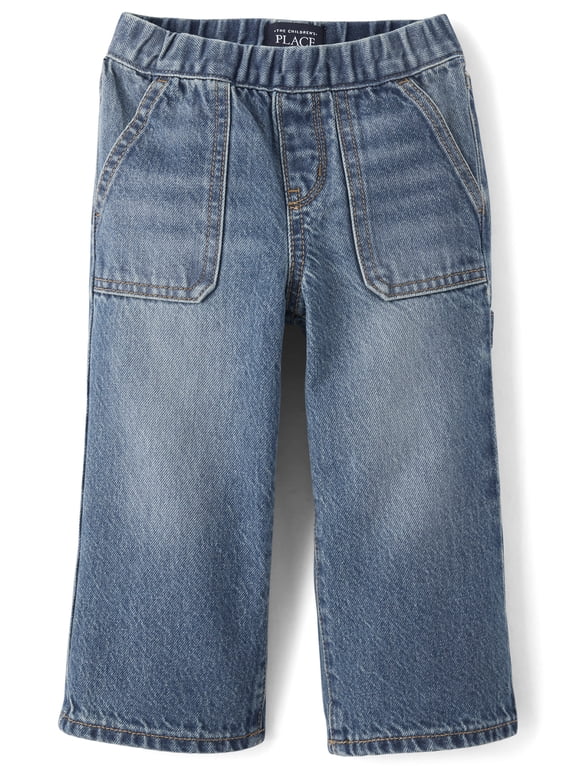 Baby And Toddler Boys Pull On Baggy Jeans, Sizes 6M-5T