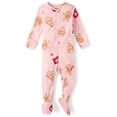 thumbnail image 1 of The Children's Place Baby And Toddler Girls Long Sleeve Gingerbread Snug Fit Footed PJs, Sizes NB-18M, 1 of 4
