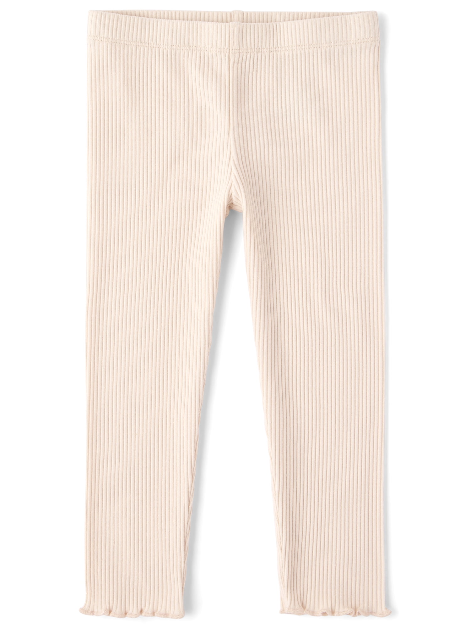 The Children's Place Baby And Toddler Girls Ribbed Lettuce Leggings, Sizes 6M-5T