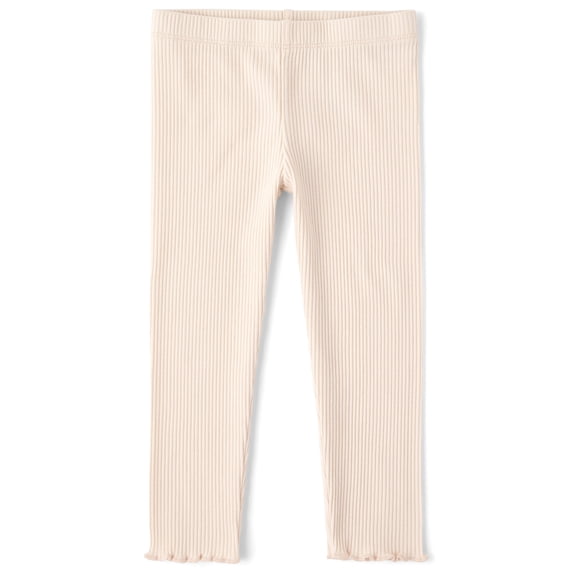 The Children's Place Baby And Toddler Girls Ribbed Lettuce Leggings, Sizes 6M-5T