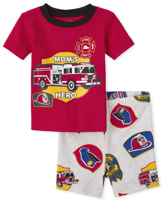 The Children's Place Baby Boy & Toddler Boy Monster Truck Snug Fit Cotton  Pajamas (12M-5T) 