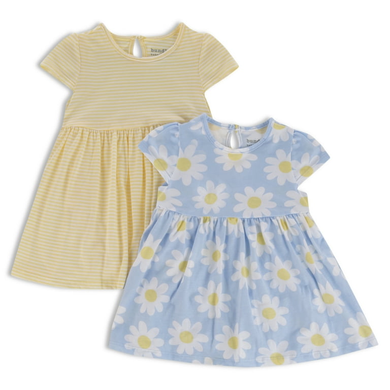 The Children s Place Baby Girl Short Sleeve Knit Dress 2 Pack Sizes 0 24Months Walmart