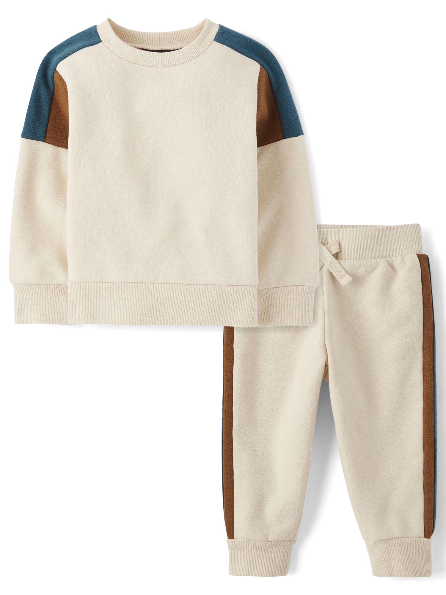 Pull Enfant The Children's Place Taille 7/8 - Beige, Marron Et Bleu, Neuf Avec étiquettes