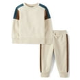 thumbnail image 1 of The Children's Place Baby & Toddler Boys Colorblock Sweater and Jogger Set, 2-Piece, Sizes 6M-5T, 1 of 4
