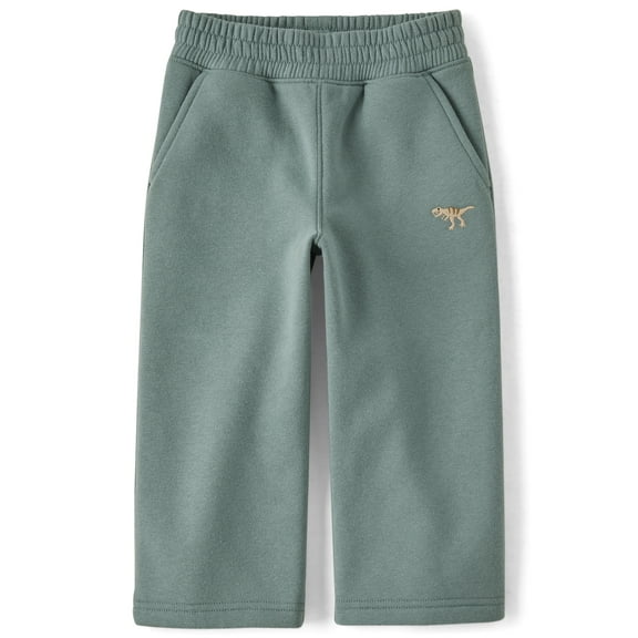 The Children's Place Baby & Toddler Boys Active Fleece Wide Leg Sweatpants, Sizes 6M-5T