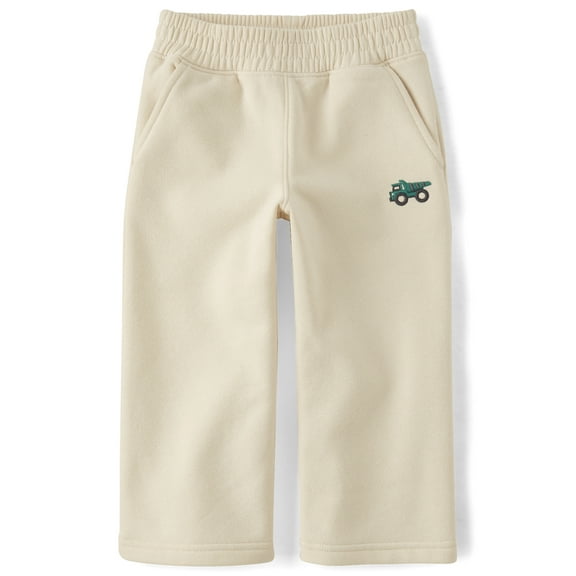 The Children's Place Baby & Toddler Boys Active Fleece Wide Leg Sweatpants, Sizes 6M-5T