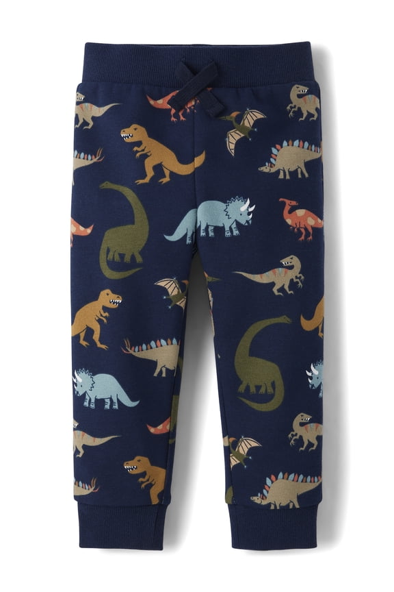 Baby & Toddler Boys Active Printed Fleece Jogger Pants, Sizes 6M-5T