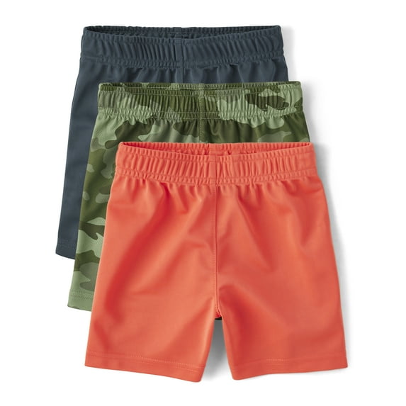 The Children's Place Baby & Toddler Boys Basketball Shorts, 3-Pack, Sizes 6M-5T