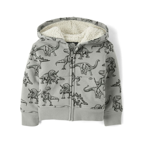 The Children's Place Baby & Toddler Boys Faux Sherpa Zip-Up Hoodie, Sizes 6M-5T