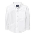 thumbnail image 1 of The Children's Place Baby Toddler Boys Long Sleeve Button Up Shirt, Sizes 6M-5T, 1 of 4