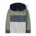 thumbnail image 1 of The Children's Place Baby & Toddler Boys Long Sleeve Colorblock Hoodie, Sizes 6M-5T, 1 of 3
