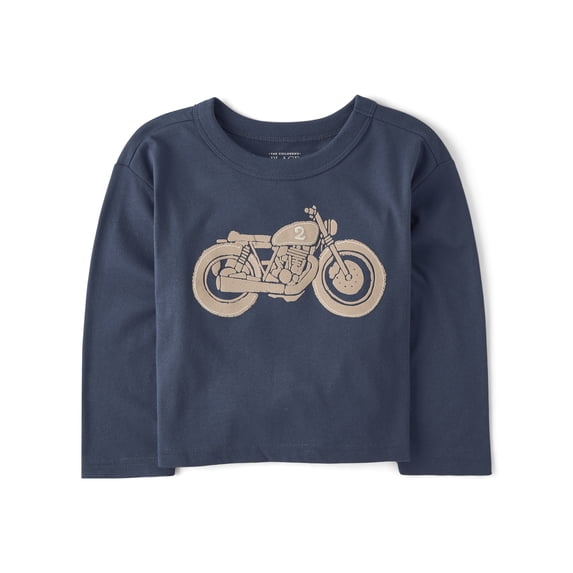 The Children's Place Baby & Toddler Boys Long Sleeve Embroidered Vehicle Top, Sizes 6M-5T