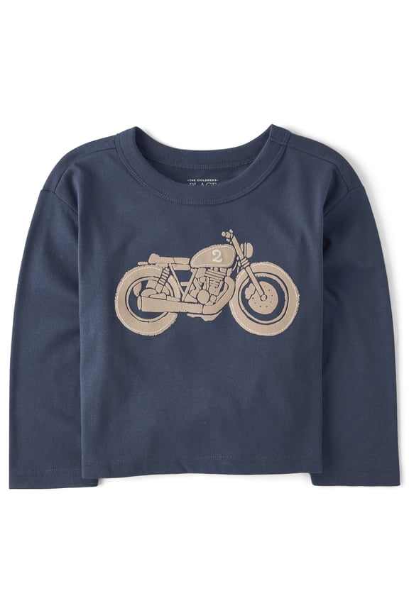 Baby & Toddler Boys Long Sleeve Embroidered Vehicle Top, Sizes 6M-5T
