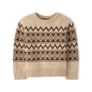 Baby & Toddler Boys Long Sleeve Fairisle Sweater, Sizes 6M-5T
