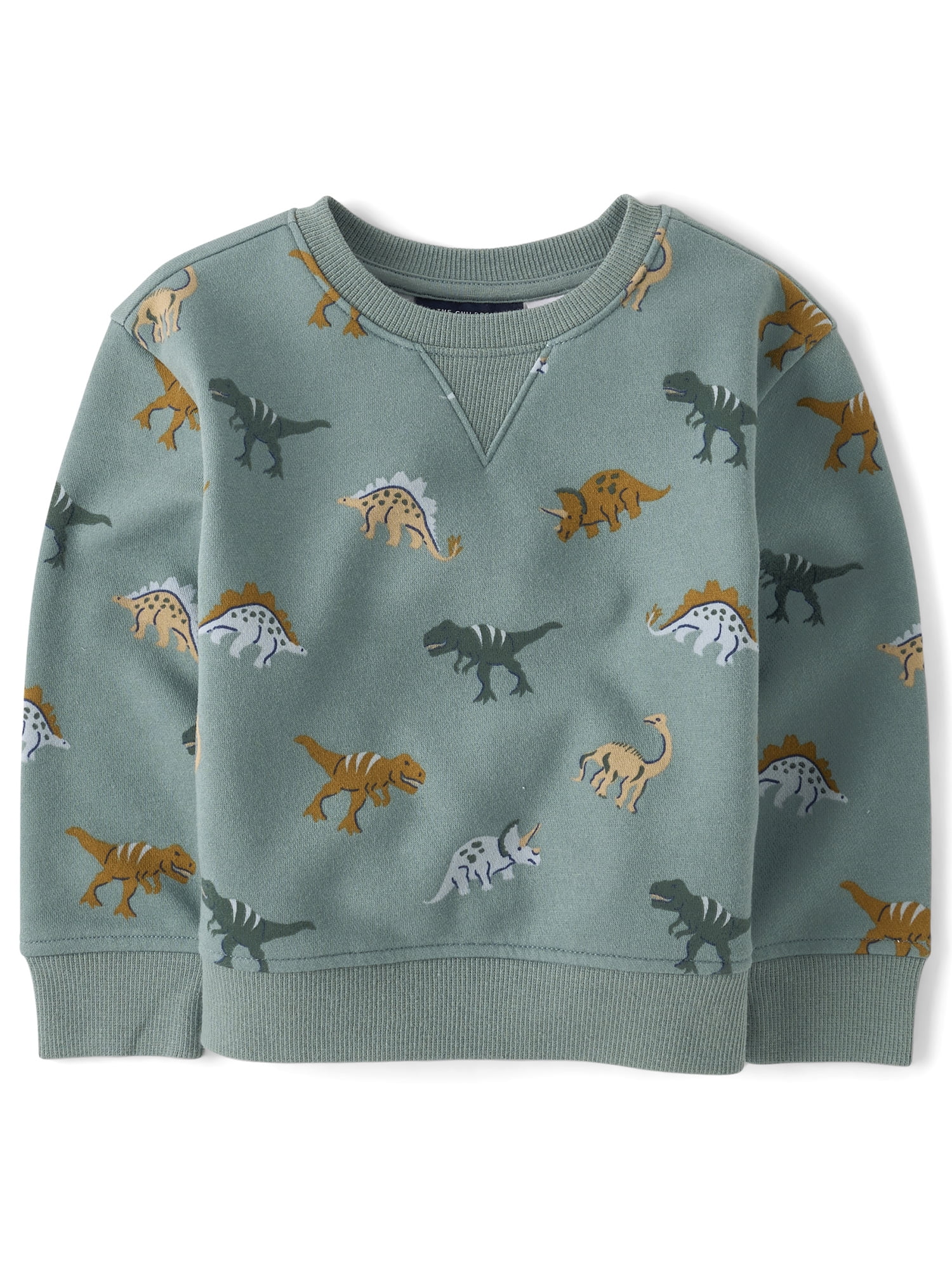 The Children's Place Baby & Toddler Boys Long Sleeve Printed Fleece Sweatshirt, Sizes 6M-5T