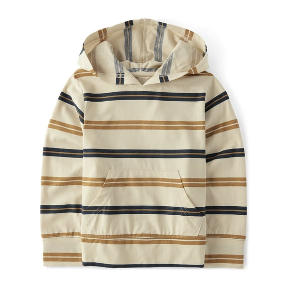 The Children's Place Baby & Toddler Boys Long Sleeve Striped Hoodie, Sizes 6M-5T