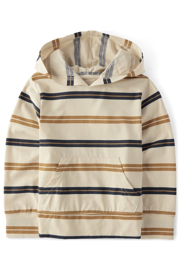 Baby & Toddler Boys Long Sleeve Striped Hoodie, Sizes 6M-5T