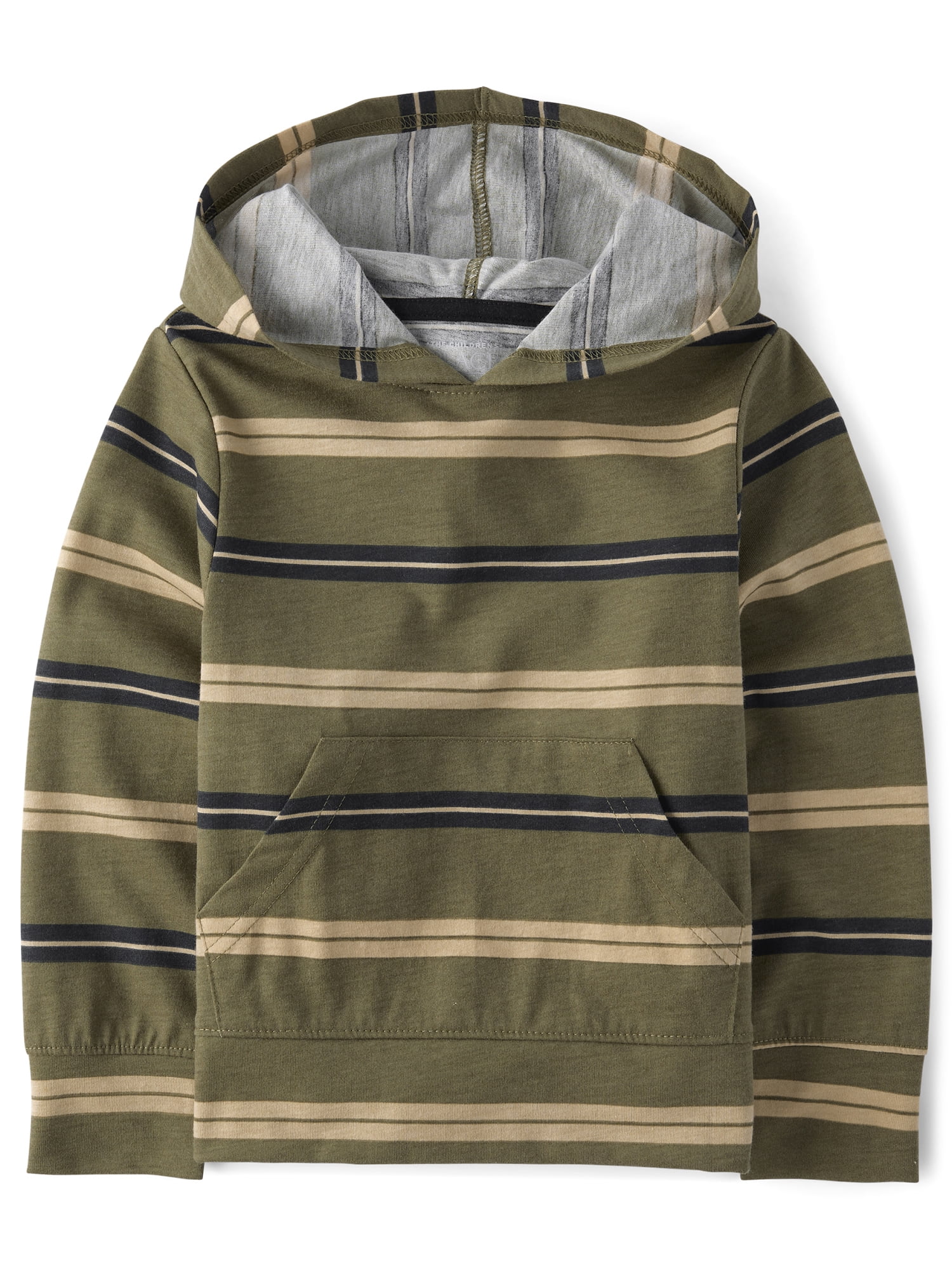 The Children's Place Baby & Toddler Boys Long Sleeve Striped Hoodie, Sizes 6M-5T