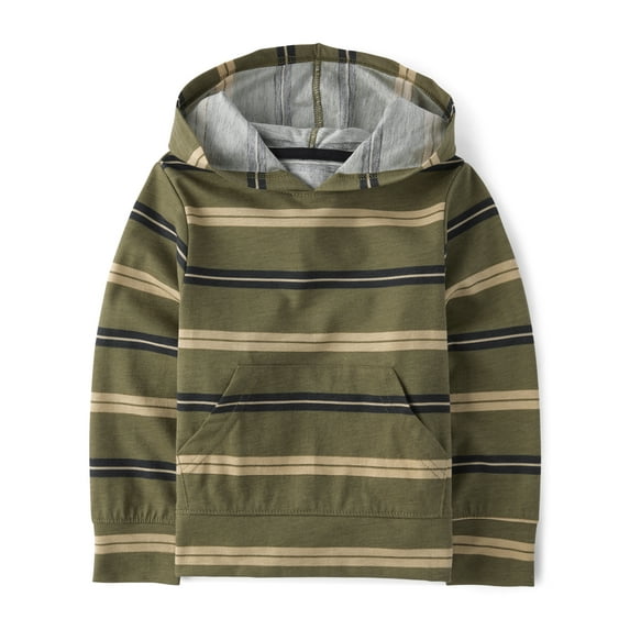 The Children's Place Baby & Toddler Boys Long Sleeve Striped Hoodie, Sizes 6M-5T