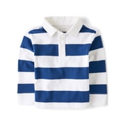 Baby & Toddler Boys Long Sleeve Striped Rugby Polo, Sizes 6M-5T