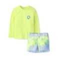 thumbnail image 1 of The Children's Place Baby & Toddler Boys Long Sleeve Swimsuit Set, 2-Piece, Sizes 6M-5T, 1 of 4