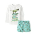 thumbnail image 1 of The Children's Place Baby & Toddler Boys Long Sleeve Swimsuit Set, 2-Piece, Sizes 6M-5T, 1 of 4
