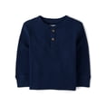 thumbnail image 1 of The Children's Place Baby & Toddler Boys Long Sleeve Thermal Henley, Sizes 6M-5T, 1 of 3