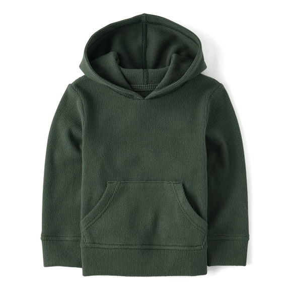 The Children's Place Baby & Toddler Boys Long Sleeve Thermal Hoodie, Sizes 6M-5T