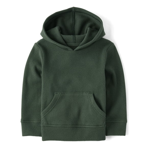 Baby & Toddler Boys Long Sleeve Thermal Hoodie, Sizes 6M-5T