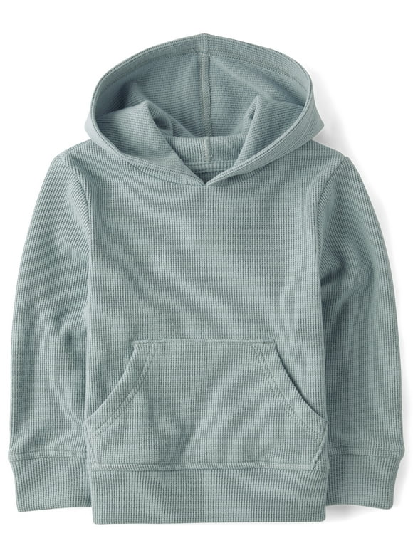 Baby & Toddler Boys Long Sleeve Thermal Hoodie, Sizes 6M-5T