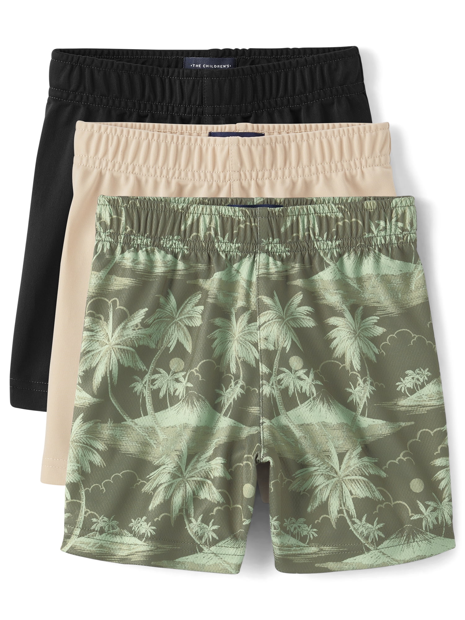 The Children's Place Baby & Toddler Boys Performance Shorts, 3-Pack, Sizes 6M-5T