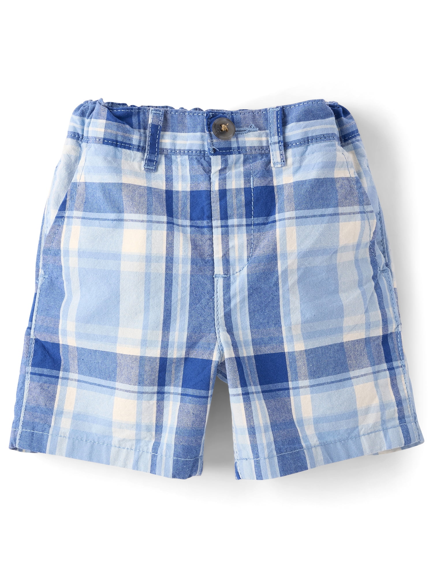 The Children's Place Baby & Toddler Boys Pull On Plaid Chino Shorts, Sizes 6M-5T