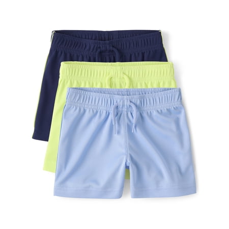 The Children's Place Baby & Toddler Boys Quick Dry Mesh Shorts, 3-Pack, Sizes 6M-5T