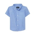 thumbnail image 1 of The Children's Place Baby Toddler Boys Short Sleeve Button Up Shirt, Sizes 6M-5T, 1 of 3