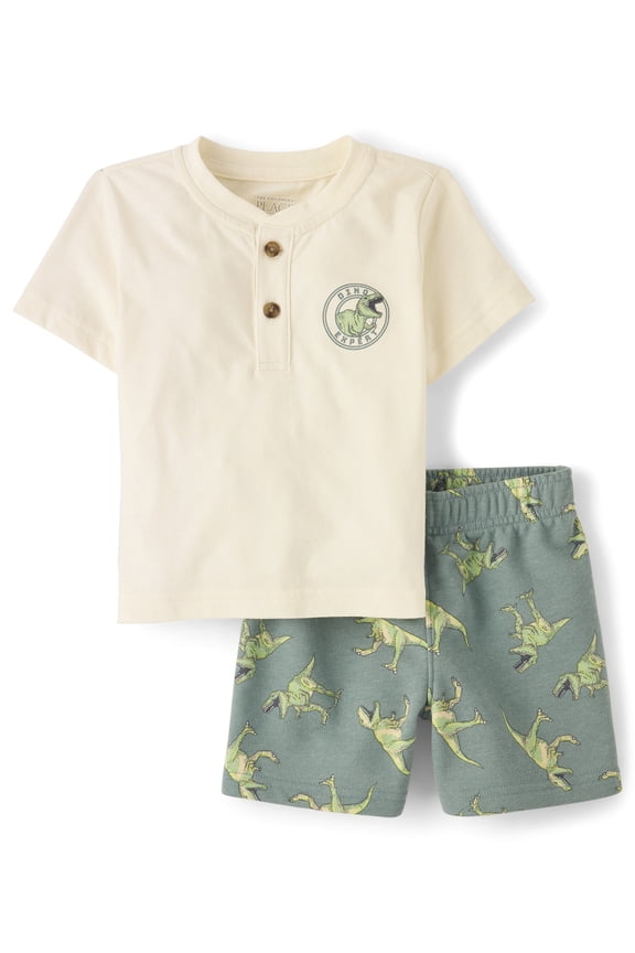 Baby & Toddler Boys Short Sleeve Dino Set, 2-Piece, Sizes 6M-5T