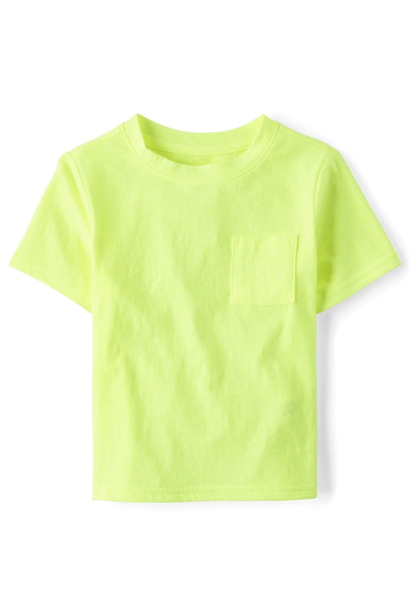 Baby & Toddler Boys Short Sleeve Marled Pocket Tee, Sizes 6M-5T