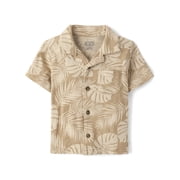 The Children's Place Baby & Toddler Boys Short Sleeve Poplin Button Up Shirt, Sizes 6M-5T