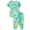 thumbnail image 1 of The Children's Place Baby & Toddler Boys Short Sleeve Snug Fit Dino Cotton PJ, Sizes NB-6T, 1 of 3