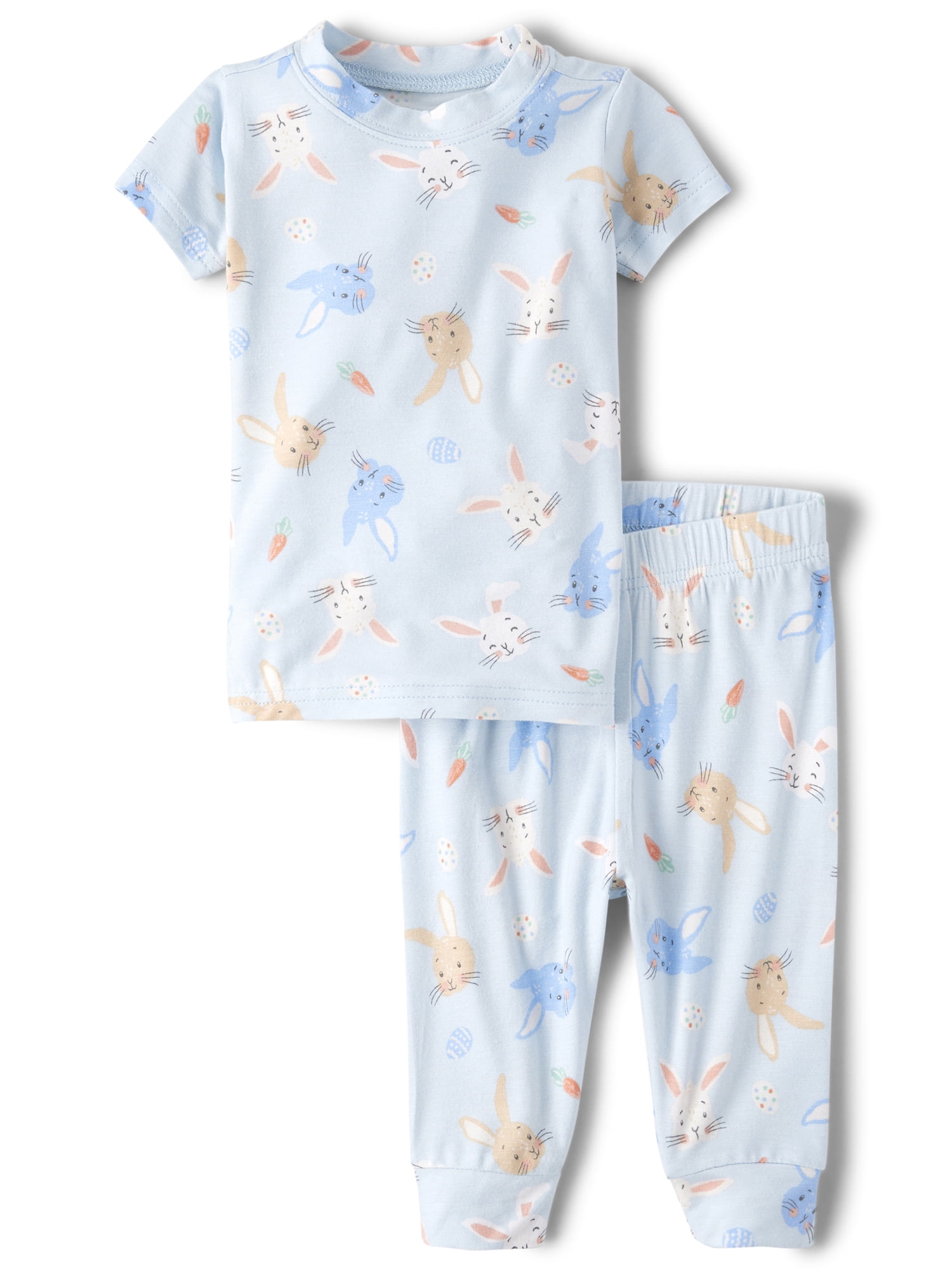 The Children's Place Baby & Toddler Boys Short Sleeve Snug Fit Easter PJs, Sizes NB-6T