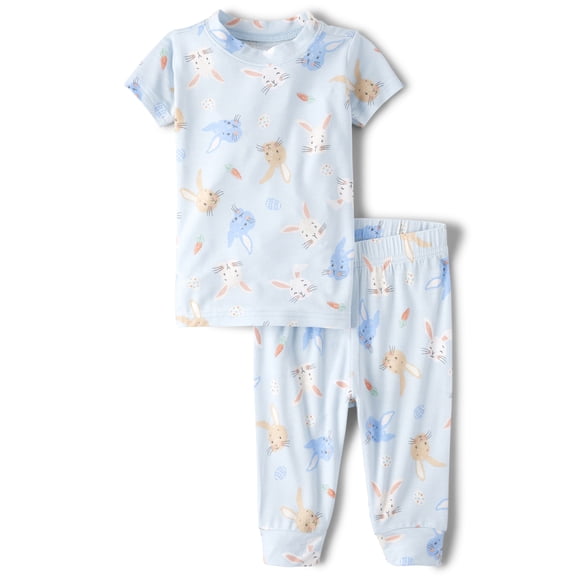 The Children's Place Baby & Toddler Boys Short Sleeve Snug Fit Easter PJs, Sizes NB-6T