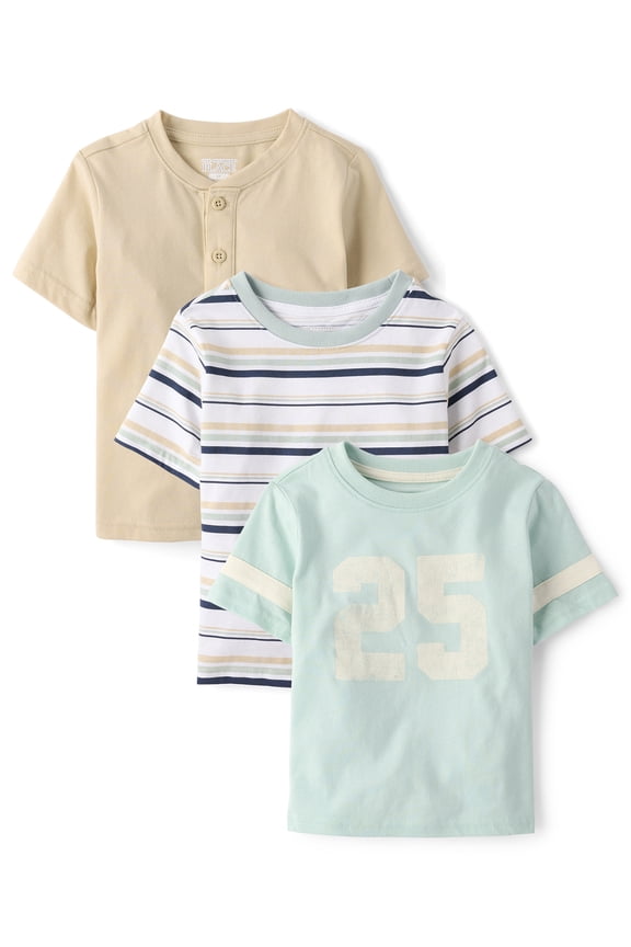 Baby & Toddler Boys Short Sleeve Sports Tee, 3-Pack, Sizes 6M-5T