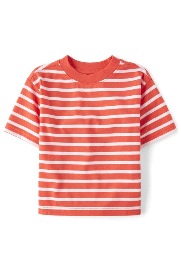 Baby & Toddler Boys Short Sleeve Striped Tee, Sizes 6M-5T