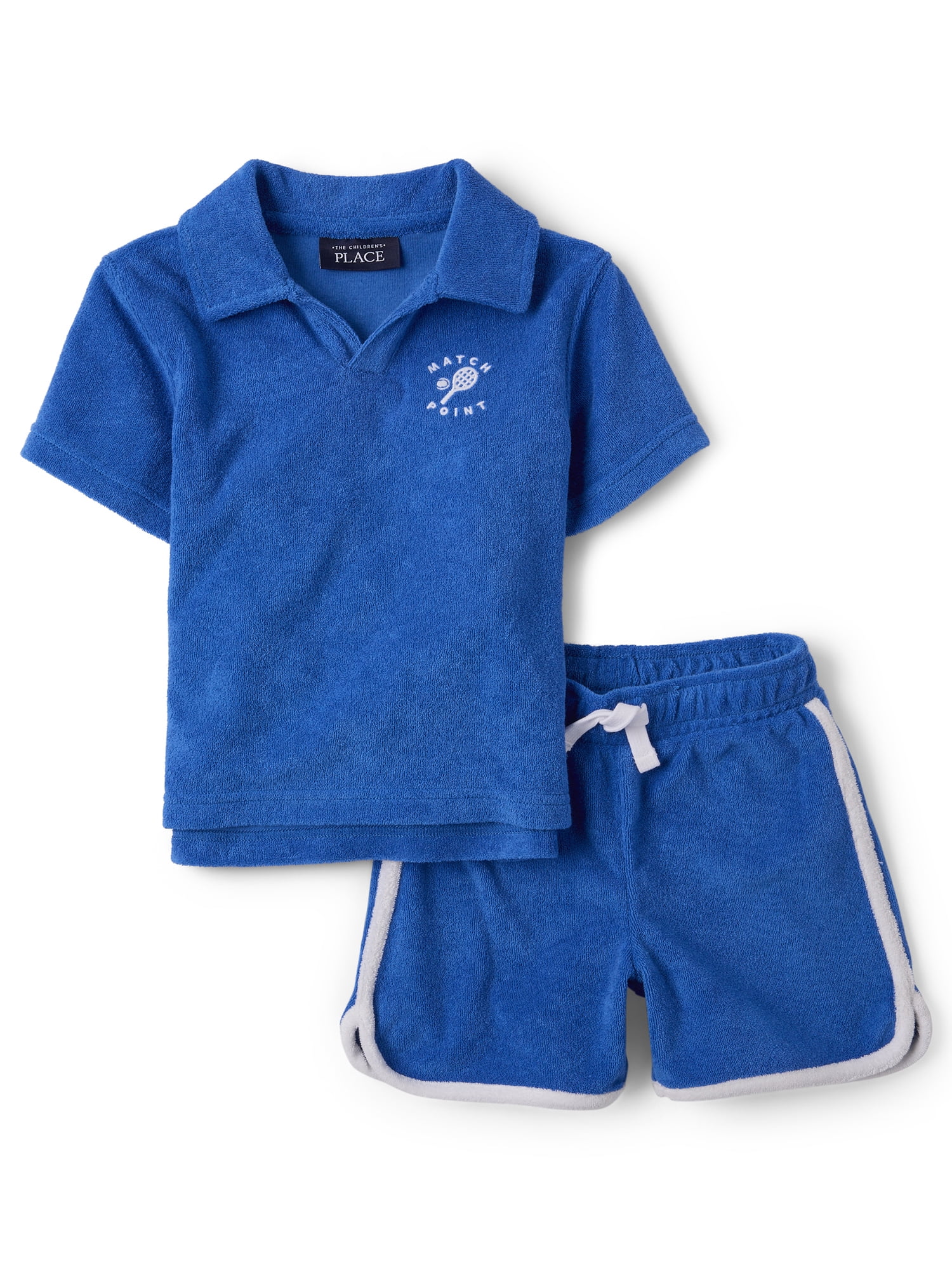 The Children's Place Baby & Toddler Boys Short Sleeve Tennis Set, 2-Piece, Sizes 6M-5T