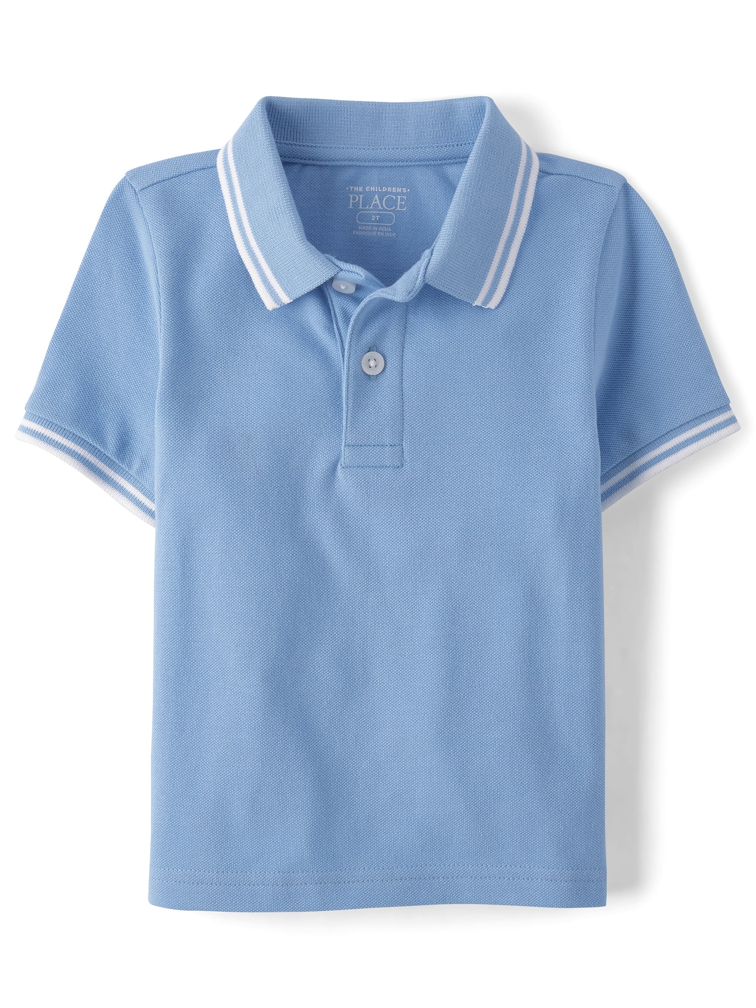 The Children's Place Baby & Toddler Boys Short Sleeve Tipped Pique Polo, Sizes 6M-5T
