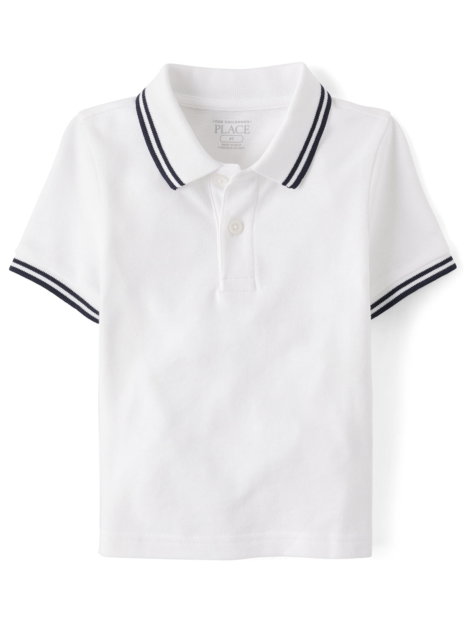 The Children's Place Baby & Toddler Boys Short Sleeve Tipped Pique Polo, Sizes 6M-5T