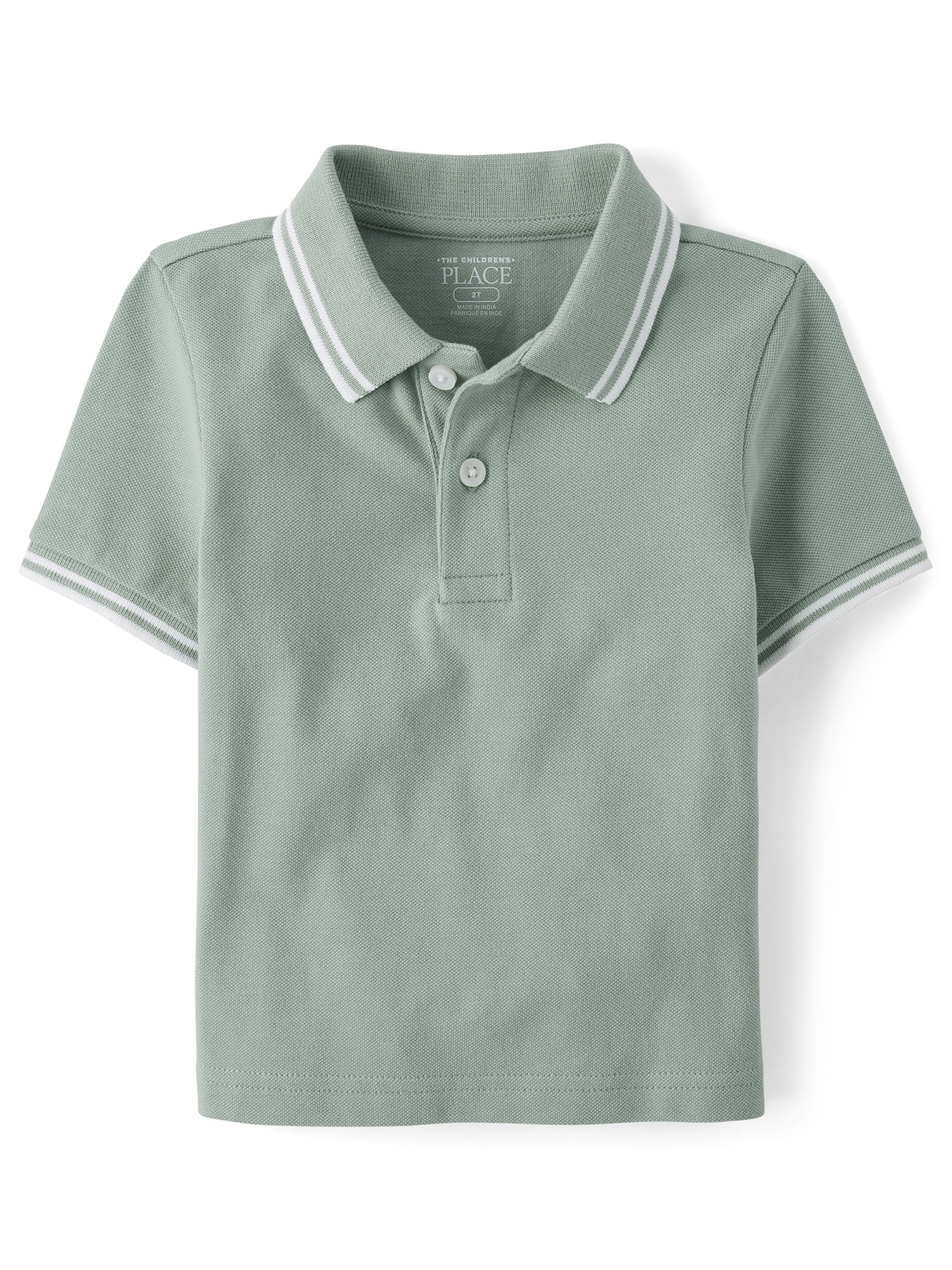 The Children's Place Baby & Toddler Boys Short Sleeve Tipped Pique Polo, Sizes 6M-5T